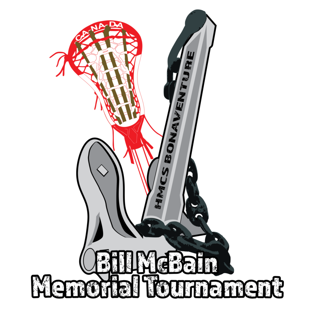 Bill McBain Memorial Lacrosse Tournament logo in Kelowna