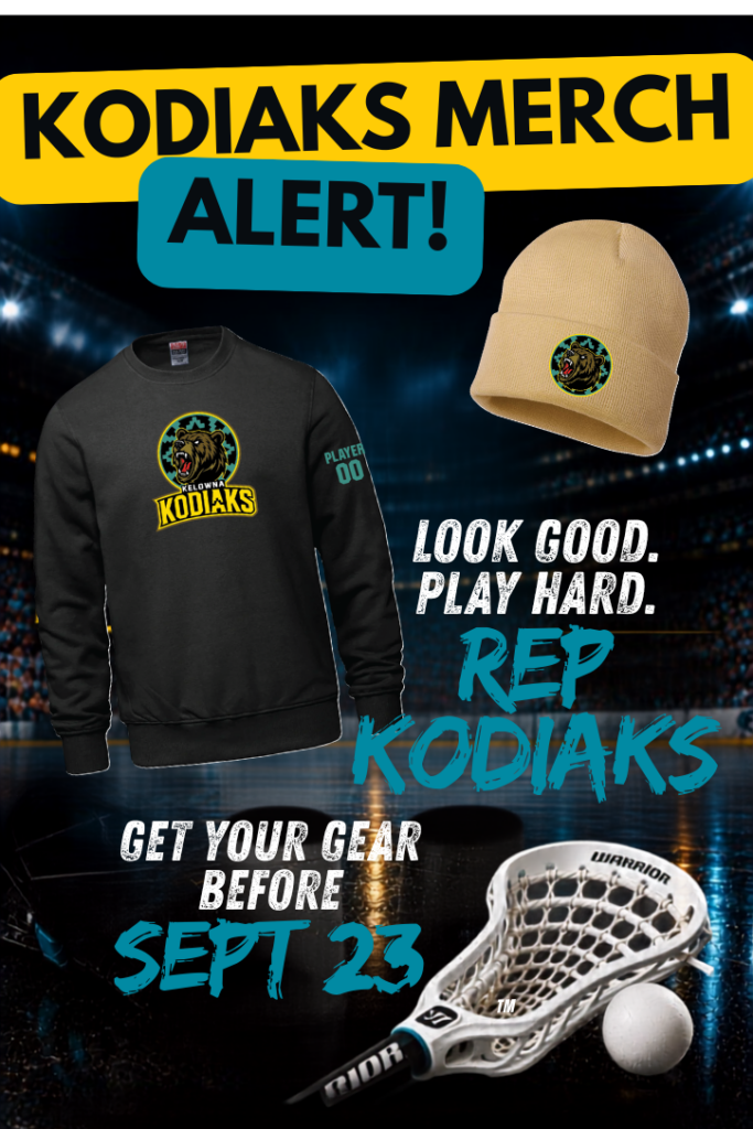 Kelowna Minor Lacrosse 2026 field merch store